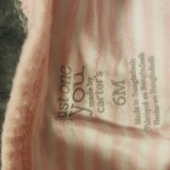 Carter's Baby Girl's Stripe Sleeper - Picture 6 of 9